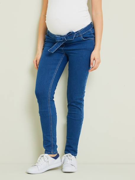 Pantalon de grossesse slim molleton aspect jean DENIM STONE 2 - vertbaudet enfant 