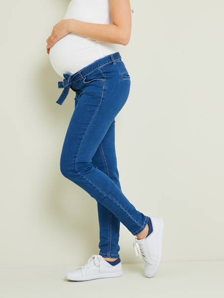 Pantalon de grossesse slim molleton aspect jean DENIM STONE 4 - vertbaudet enfant 
