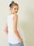 Blouse de grossesse et d'allaitement gaze de coton BLANC CLAIR IMPRIME+VERT MOYEN UNI AVEC DECOR 2 - vertbaudet enfant 