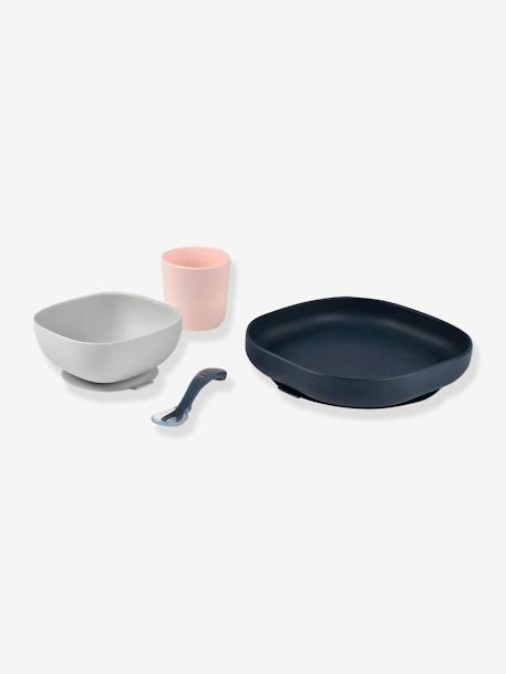 Set vaisselle 4 pièces silicone bleu+bleu+EUCALYPTUS+jaune+jungle+NIGHT BLUE+rose+terracotta+vert sauge 28 - vertbaudet enfant 