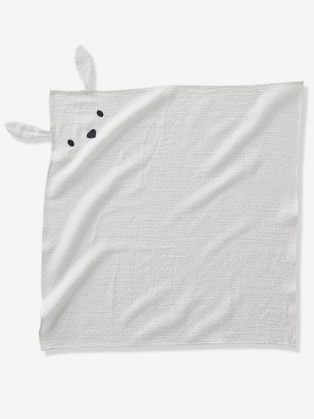 Lot de 3 langes MINI COMPAGNIE en gaze de coton bio* 2 écrus imprimés + 1 uni caram 4 - vertbaudet enfant 