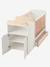 Lit bébé évolutif combiné 2 en 1 ECLIPSE BLANC / BOIS 7 - vertbaudet enfant 