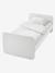 Lit bébé évolutif combiné 2 en 1 ECLIPSE BLANC / BOIS 8 - vertbaudet enfant 