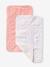 Lot 2 serviettes de rechange matelas à langer blanc+gris taupe+rose pâle + blanc 5 - vertbaudet enfant 