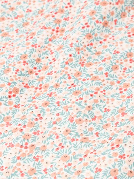Lot de 2 maxi langes 120x120 cm pour emmaillotage marine/blanc+rose/fleurs 10 - vertbaudet enfant 