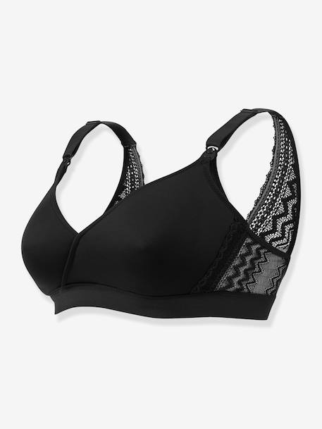 Soutien-gorge de grossesse et d'allaitement Serena CACHE C¼UR sans armatures Gris chiné/noir+NOIR+Rose pâle (Blush)+terracotta 5 - vertbaudet enfant 