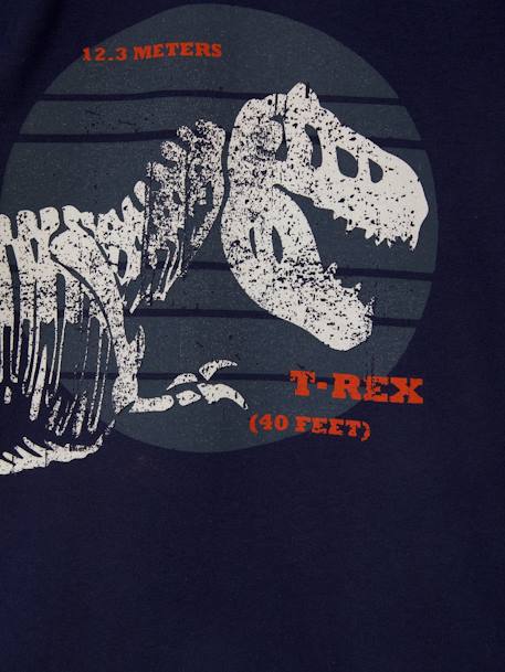 T-shirt motif dinosaure géant garçon Marine+menthe 3 - vertbaudet enfant 