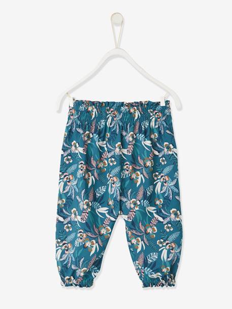 Pantalon imprimé bébé fluide vert imprimé 2 - vertbaudet enfant 
