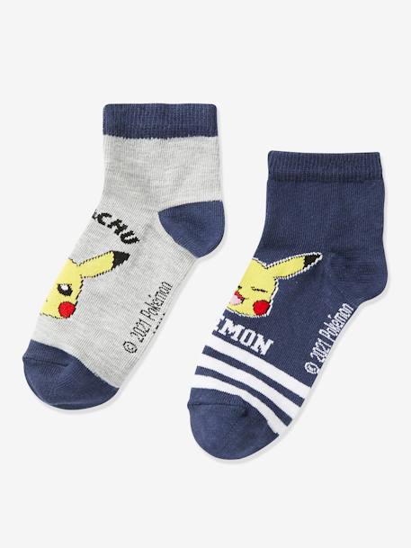 Lot de 2 paires de chaussettes Pokemon® GRAU+BLAU 2 - vertbaudet enfant 