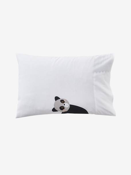 Parure housse de couette + taie d'oreiller enfant HAPPY'RAMIDE blanc / multicolore 7 - vertbaudet enfant 