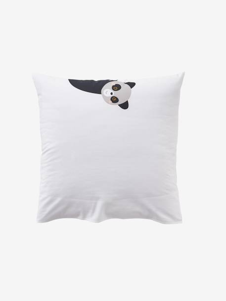 Parure housse de couette + taie d'oreiller enfant HAPPY'RAMIDE blanc / multicolore 6 - vertbaudet enfant 