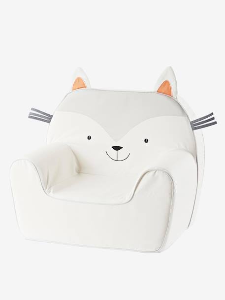 Fauteuil enfant coloris vieux cuir Atmosphera - Gamm vert