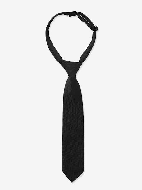 Cravate garçon texturée noir 1 - vertbaudet enfant 