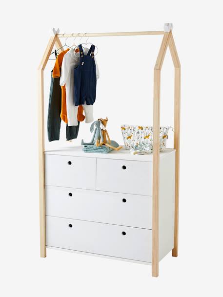 Commode penderie COCONUT blanc 3 - vertbaudet enfant 