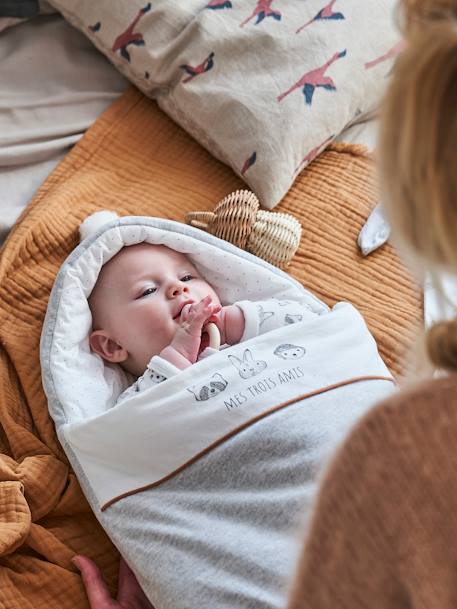 Nid d'ange MINI COMPAGNIE en coton bio* gris chiné 4 - vertbaudet enfant 