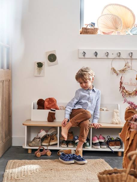 Meuble à chaussures PTILOU blanc 1 - vertbaudet enfant 