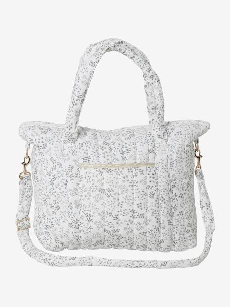 Sac à langer en gaze de coton Plume blanc imprimé+Hygge+ivoire imprimé+ivoire végétal+vanille 25 - vertbaudet enfant 