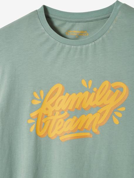 T-shirt Family team homme collection capsule vertbaudet et Studio Jonesie en coton bio tilleul 4 - vertbaudet enfant 