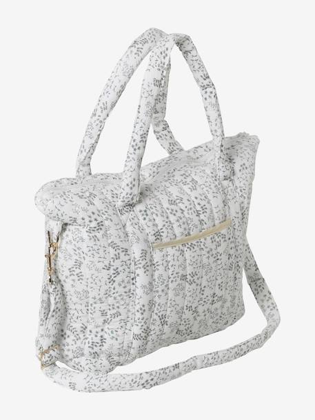 Sac à langer en gaze de coton Plume blanc imprimé+Hygge+ivoire imprimé+ivoire végétal+vanille 23 - vertbaudet enfant 