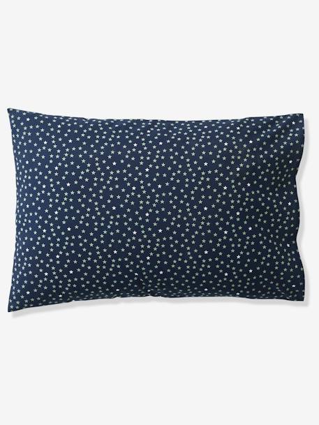Parure housse de couette enfant et taie d'oreiller DREAM BIG kaki / étoiles marine 7 - vertbaudet enfant 