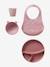 Bavoir avec récupérateur en silicone bleu jean+vieux rose 10 - vertbaudet enfant 