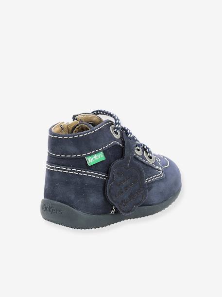 Bottillons cuir bébé Bonzip 2 KICKERS® 1ers pas marine 4 - vertbaudet enfant 