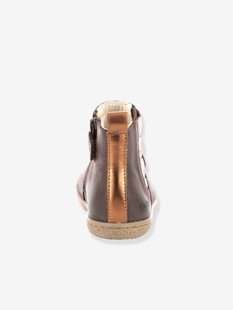 Boots fille Vetudi KICKERS® camel or+gris argent+marine métallisé+marron bronze 22 - vertbaudet enfant 