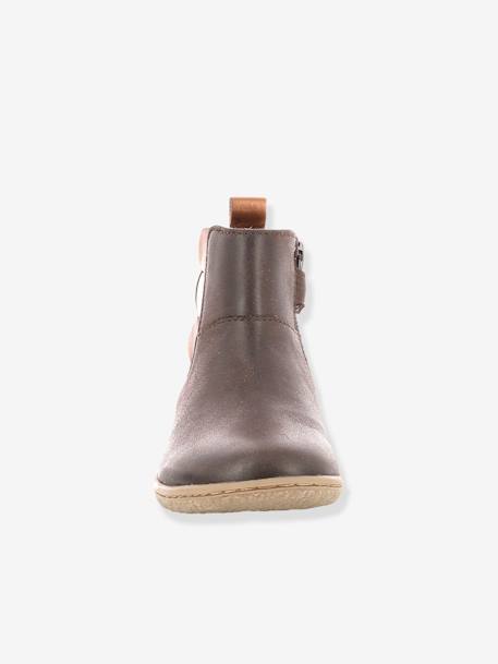 Boots fille Vetudi KICKERS® camel or+gris argent+marine métallisé+marron bronze 24 - vertbaudet enfant 