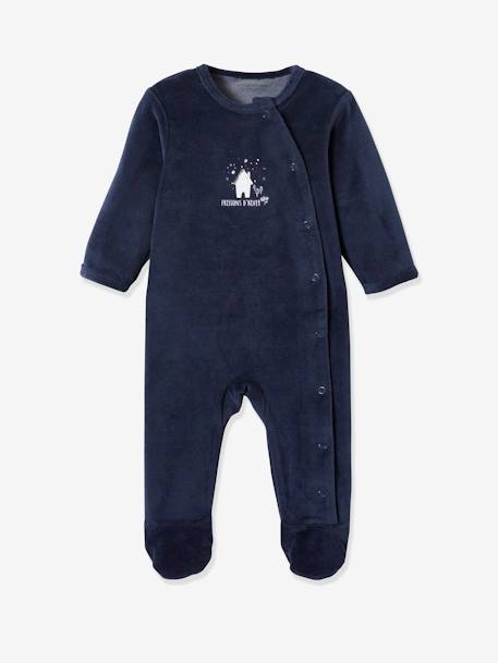 Lot de 2 pyjamas 'Frissons d'hiver' bébé en velours lot encre 2 - vertbaudet enfant 