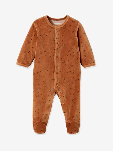 Lot de 2 pyjamas 'renard' bébé en velours noisette 4 - vertbaudet enfant 