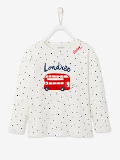 T-shirt fille motif city détails fantaisie  - vertbaudet enfant