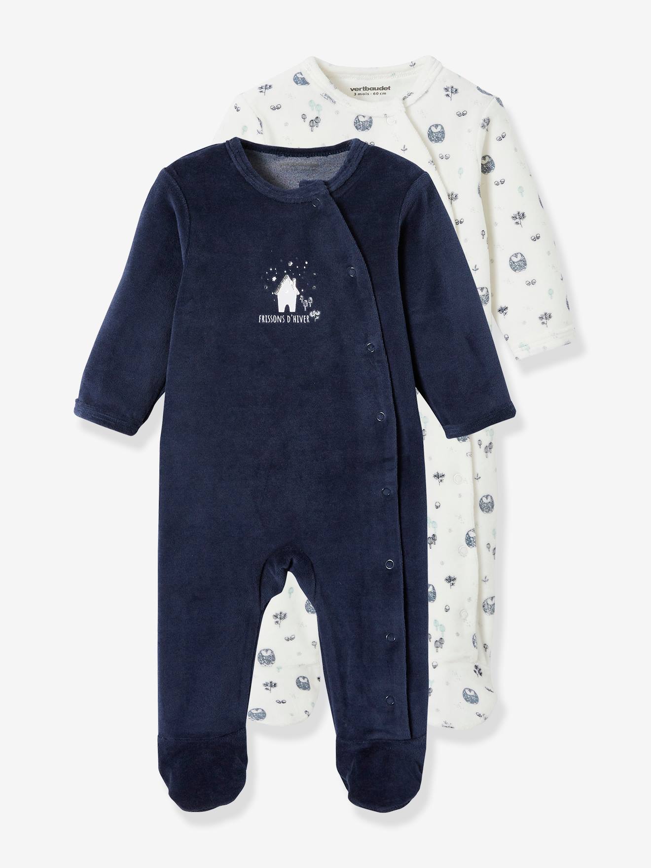 36 mois Pyjama bébé velours Cuzco Petit Béguin Taille 