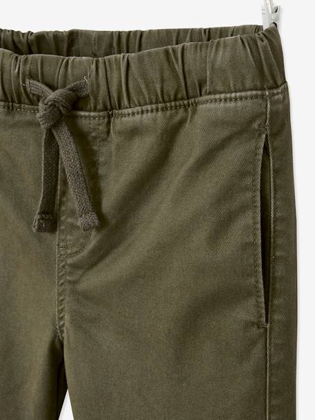 Pantalon garçon battle facile à enfiler bleu glacier+kaki foncé+taupe 10 - vertbaudet enfant 