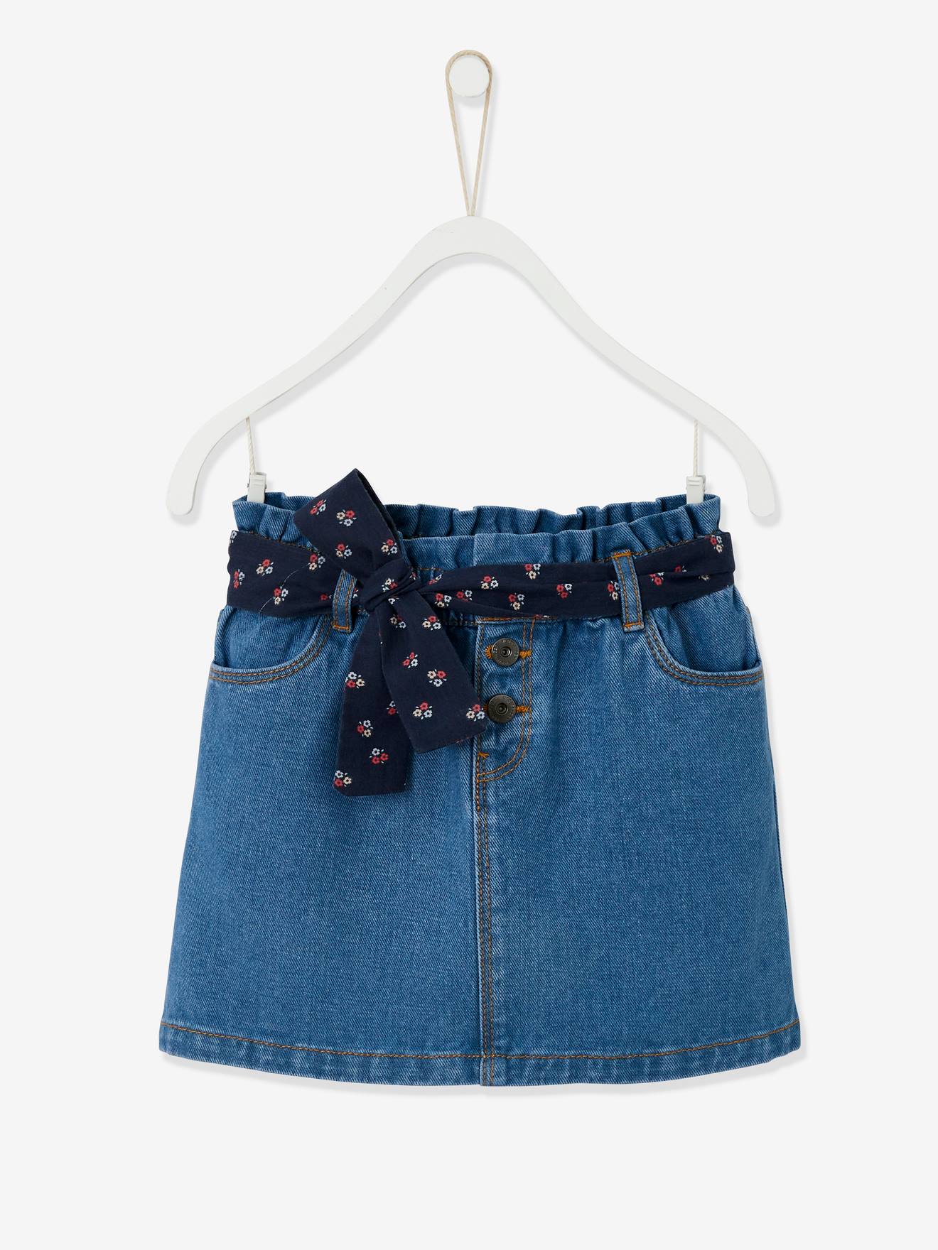 Jupe En Jean Blanche Gap 1969 Pour Fille - Taille 3 Ans - Occasion Très Bon état