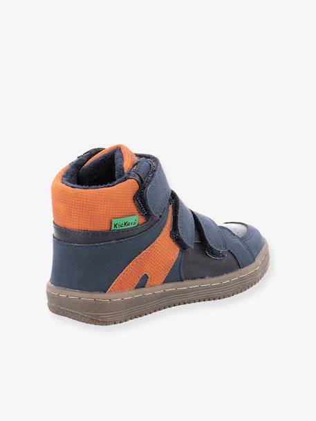Baskets sneakers garçon Lohan KICKERS® marine orange+noir bleu 4 - vertbaudet enfant 