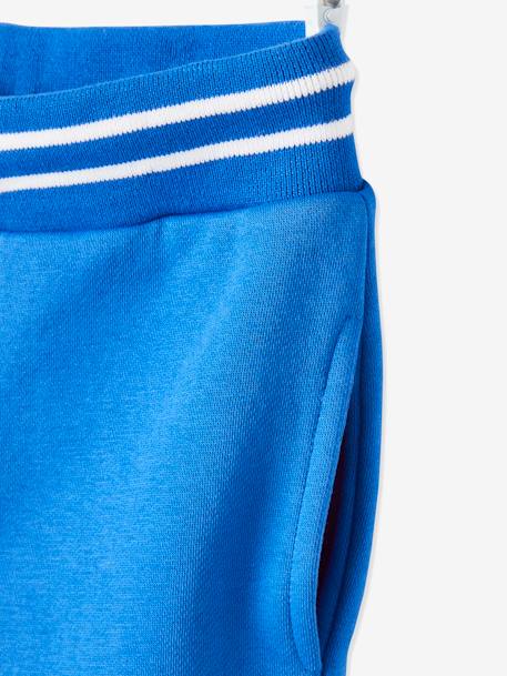 Pantalon de sport en molleton garçon Bleu+Marine+rouge foncé 4 - vertbaudet enfant 