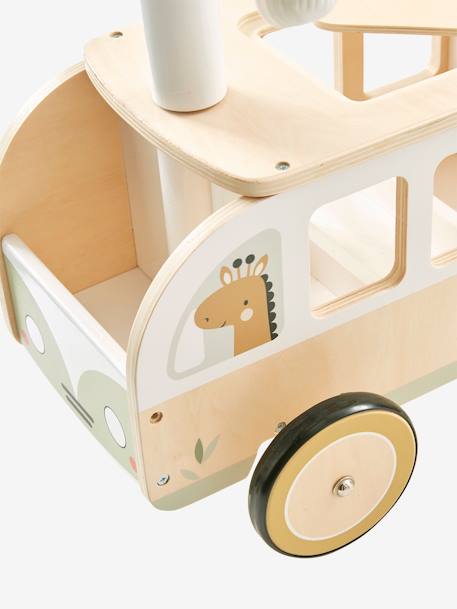 Porteur bus à doudous HANOÏ en bois FSC® multicolore 4 - vertbaudet enfant 