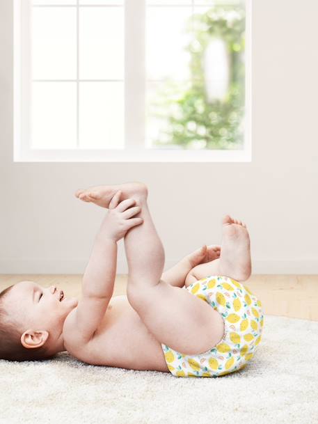 Miosolo couche lavable tout-en-un bleu+DOUX CITRON+vert 5 - vertbaudet enfant 