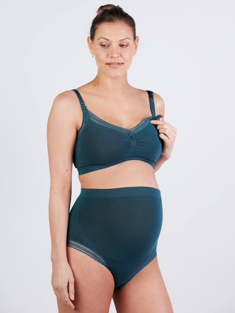 Brassière de grossesse et d’allaitement sans coutures Milk CACHE COEUR Bordeaux+NOIR+Vert foncé 10 - vertbaudet enfant 