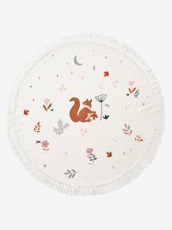 Univers 6-10 ans-Linge de maison et décoration-Décoration-Tapis-Tapis rond écureuil à pompons Princesse Nature