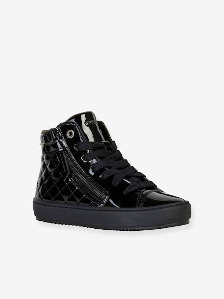 Baskets fourrées Mid fille Kalispera Girl noir vernis 1 - vertbaudet enfant 