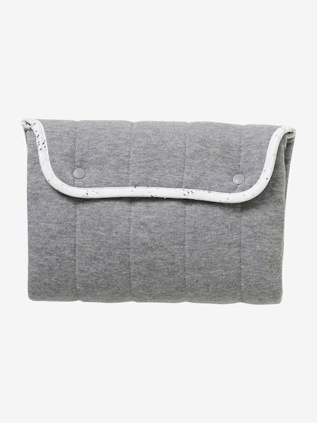 Tapis à langer de voyage gris chiné 5 - vertbaudet enfant 