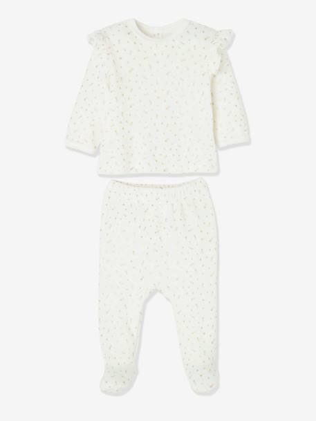 Lot de 2 pyjamas en velours bébé licorne 2 pièces lot ivoire 3 - vertbaudet enfant 