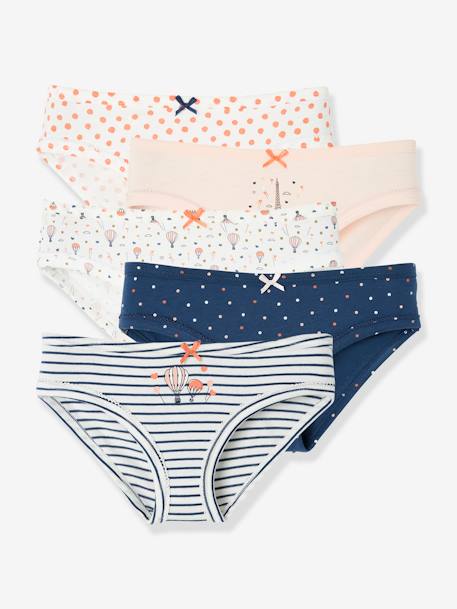 Prêt à porter-Fille-Sous-vêtement-Lot de 5 culottes fille fantaisie