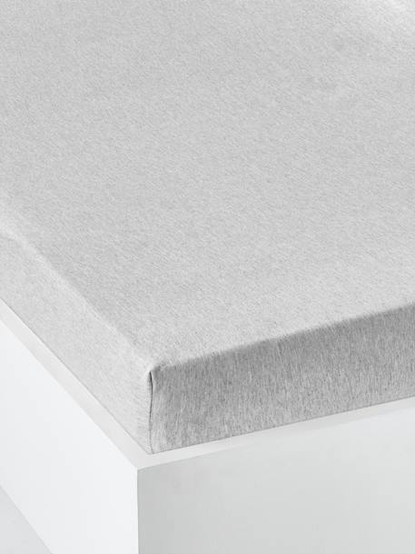 Drap-housse bébé PETIT MOUTON gris chiné 1 - vertbaudet enfant 