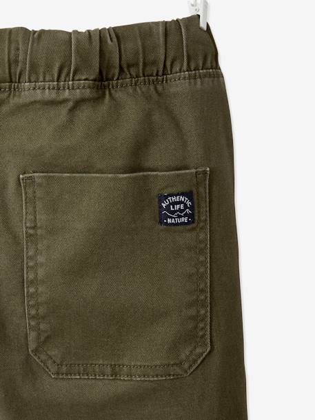 Pantalon garçon battle facile à enfiler bleu glacier+kaki foncé+taupe 13 - vertbaudet enfant 
