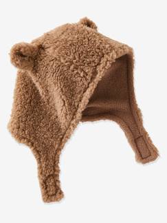 Bébé-Accessoires-Bonnet, écharpe, gants-Bonnet cagoule bébé ours