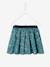 Jupe réversible fille en gaze de coton et imprimé fleurs marine reversible vert imprmé 4 - vertbaudet enfant 