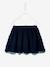 Jupe réversible fille en gaze de coton et imprimé fleurs marine reversible vert imprmé 3 - vertbaudet enfant 