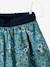 Jupe réversible fille en gaze de coton et imprimé fleurs marine reversible vert imprmé 6 - vertbaudet enfant 